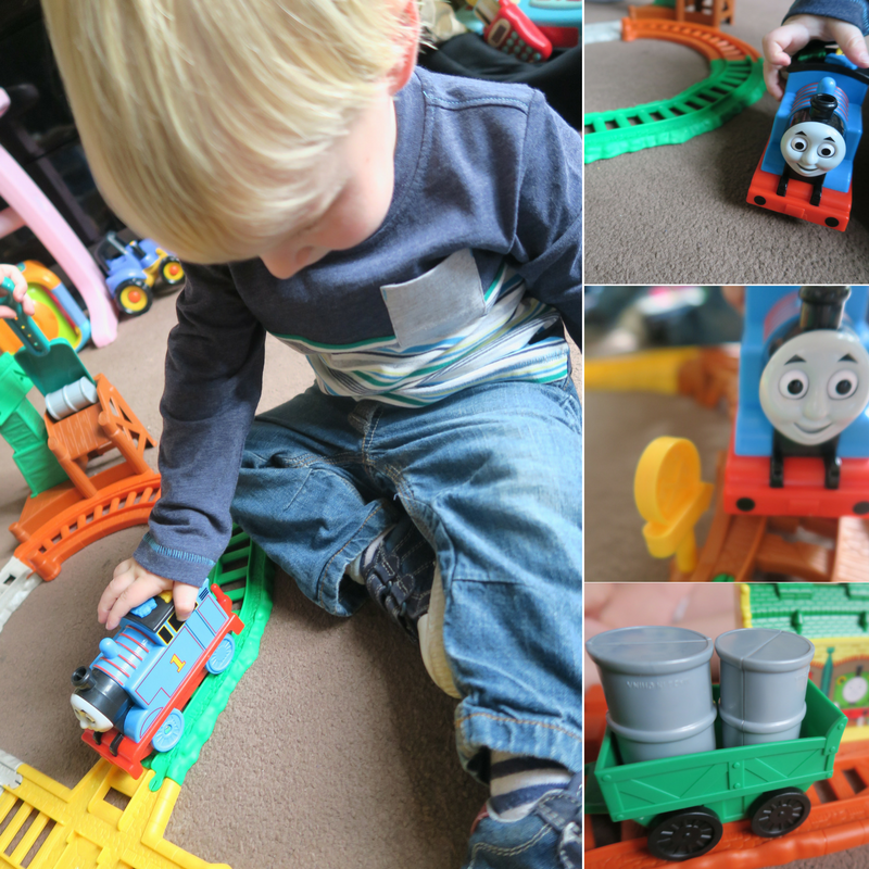 Thomas the tank engine fever hits! This is a gift worth buying, it keeps him endlessly entertained