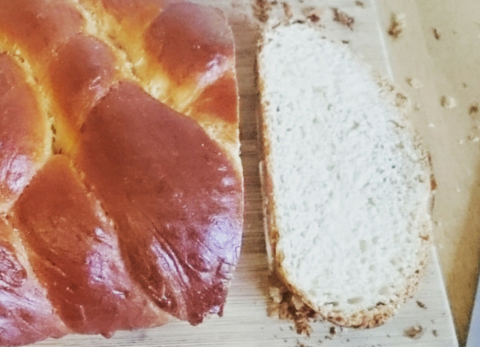 My recipe for Challah bread, this gorgeous six plaited loaf reminiscent of my childhood