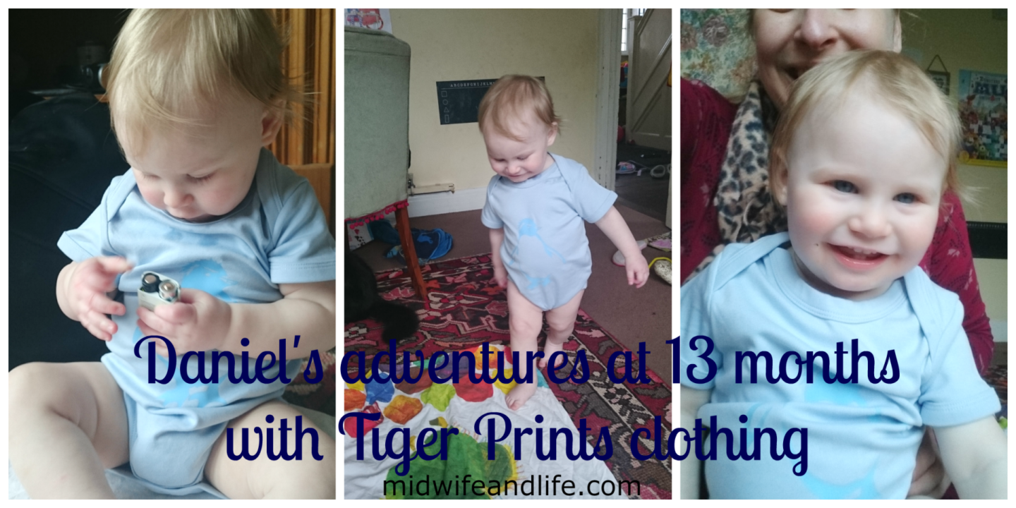 midwife and life review tiger prints clothing and an update on us at 13 months