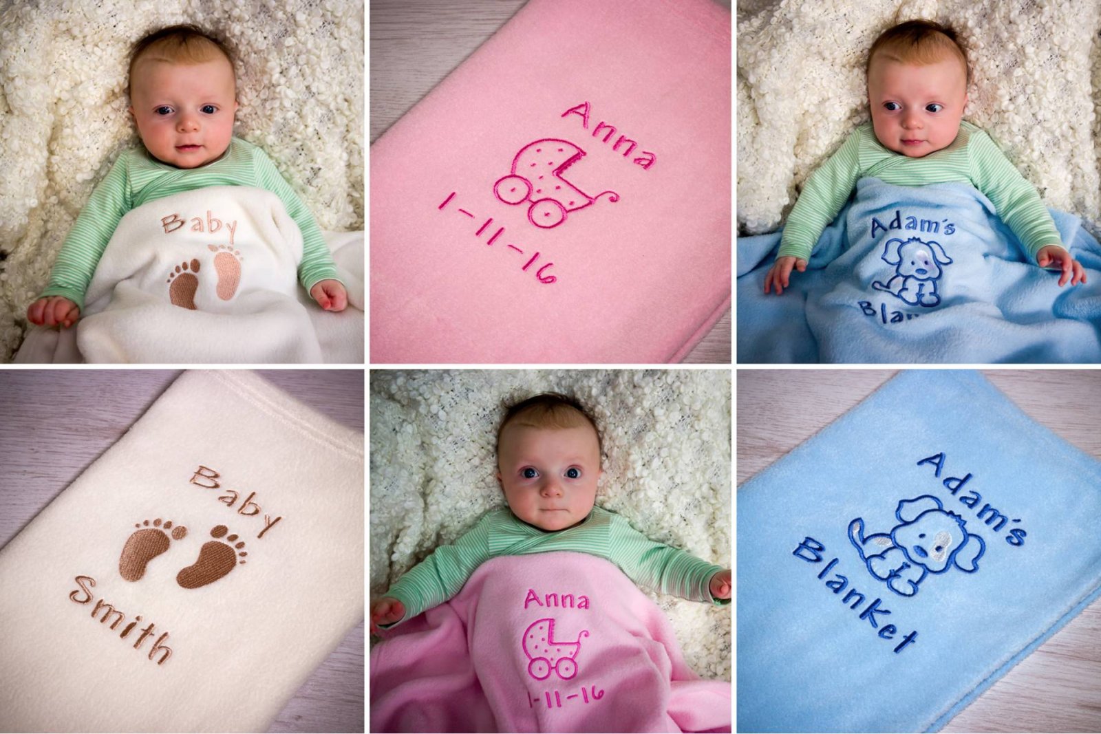 The softest, warmest personalised baby blanket makes the perfect gift for an expectant mum, or treat yourself and your little one to a present that they can treasure forever