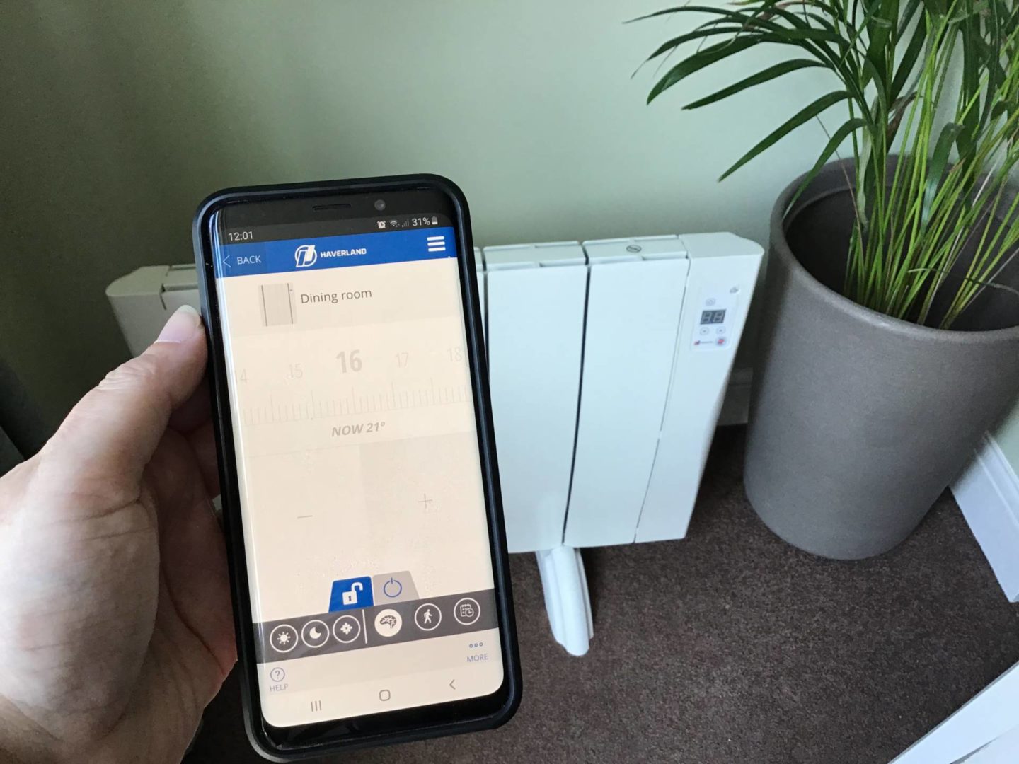 using the app with the haverland smartwave radiator