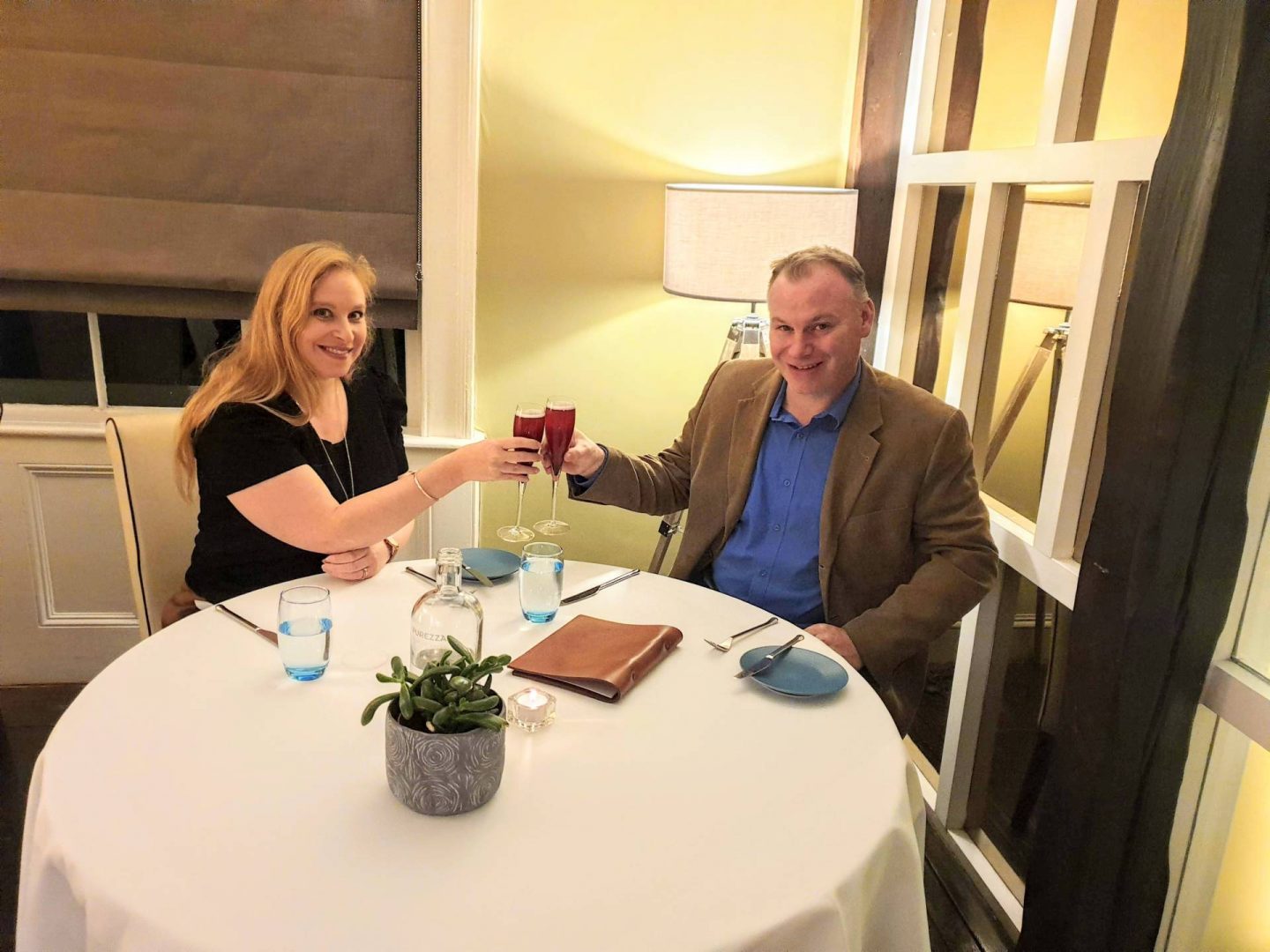 couple at the table in Thackeray's Tunbridge Wells
