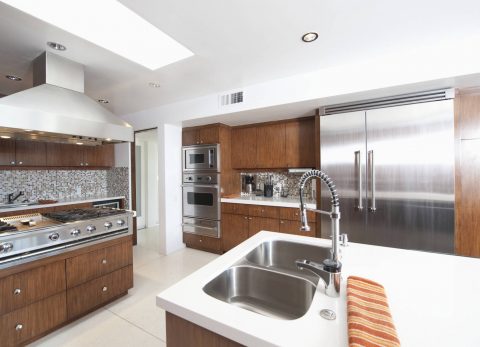 stainless steel kitchen