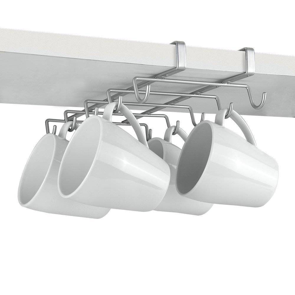 home storage inspiration - mug under shelf storage