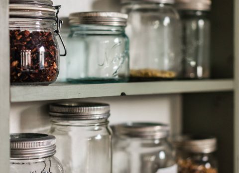 home storage pantry spice jars