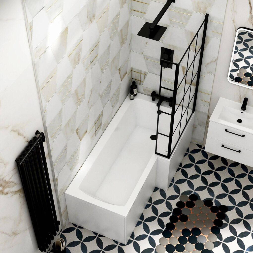 1600mm shower bath- Royal Bathrooms