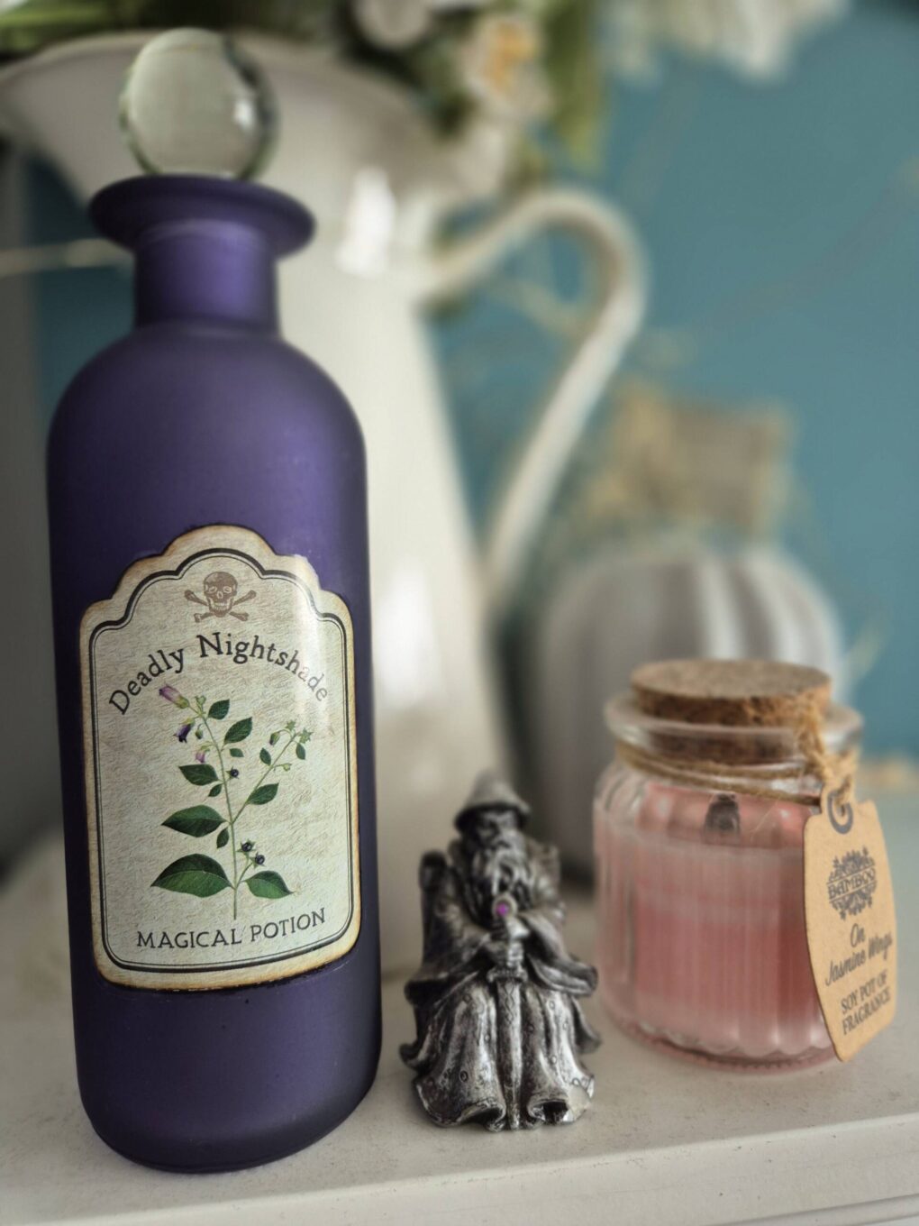 deadly nightshade potion bottle glass gothic witch